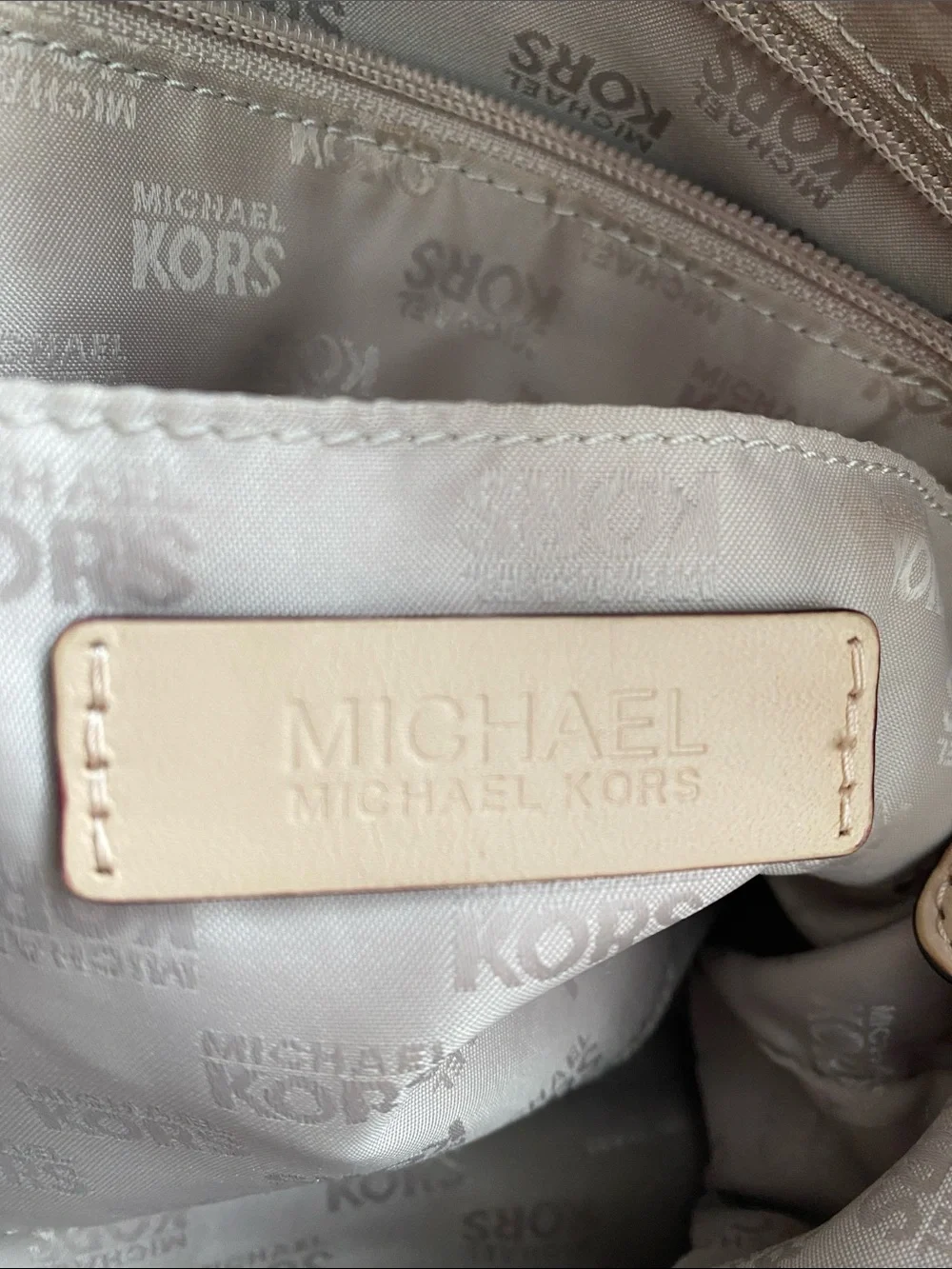 Michael Kors Dark Brown MK Logo Chain-Handle Shoulder Bag